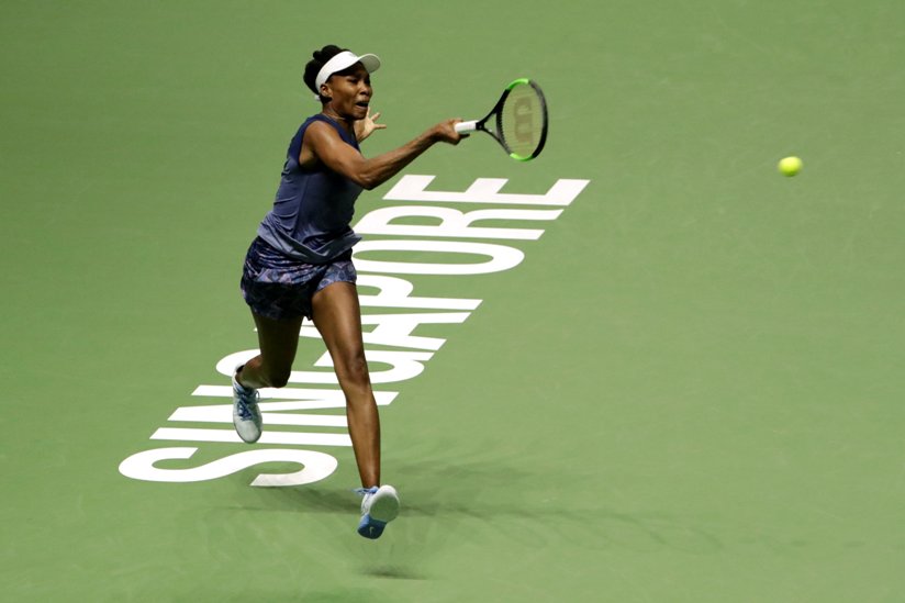 USA's Venus Williams in action during her semi final match against France's Caroline Garcia REUTERS/Jeremy Lee
