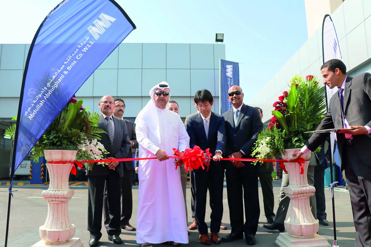 Officials during the inauguration of the 8th service centre of AAB. 