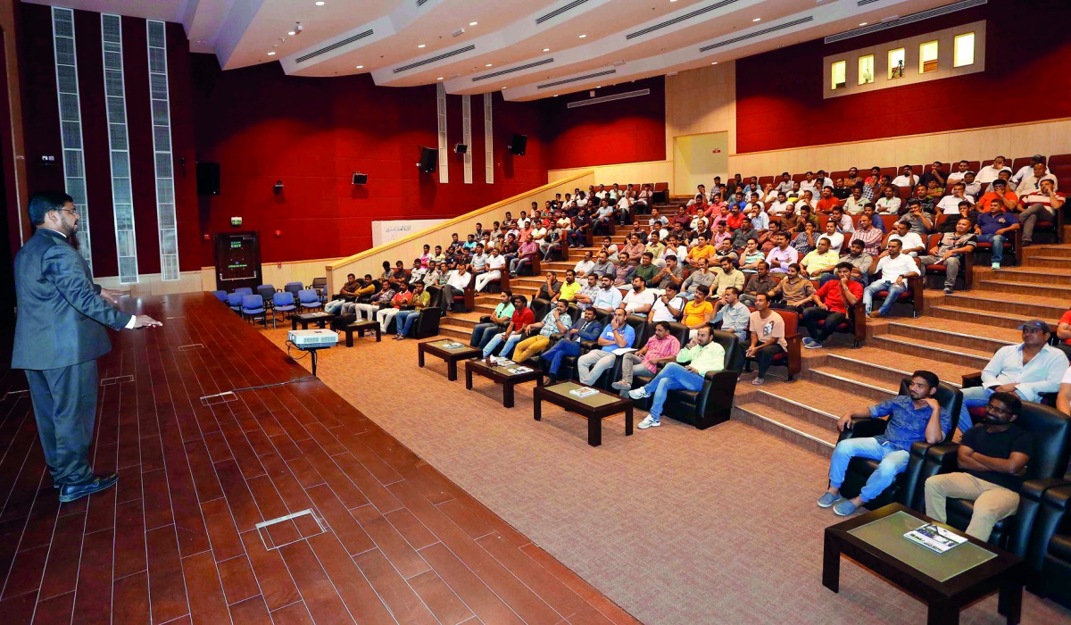 Employees attending the training programme.