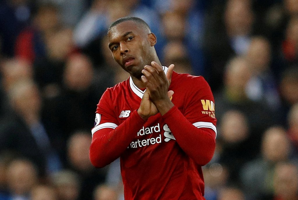 Daniel Sturridge applauds the fans as he is substituted off REUTERS/Phil Noble