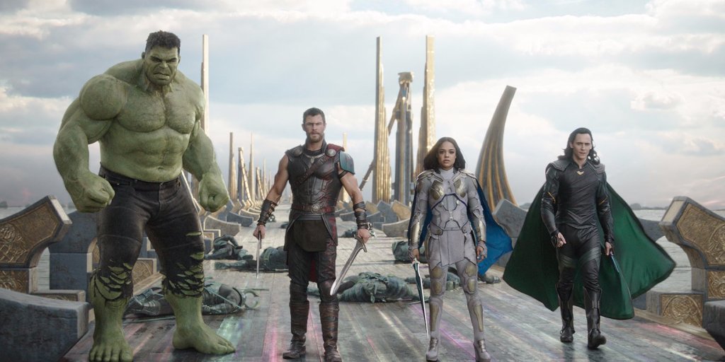 A still from the movie Thor:Ragnarok.