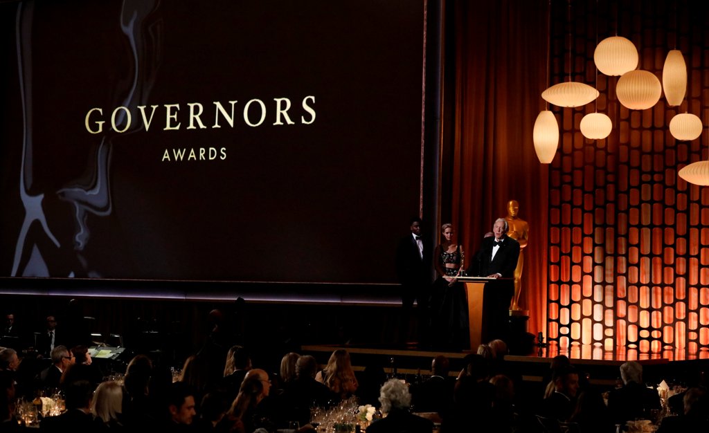 An image of actor Donald Sutherland accepting the Governors Award November 11, 2017. REUTERS/Mario Anzuoni