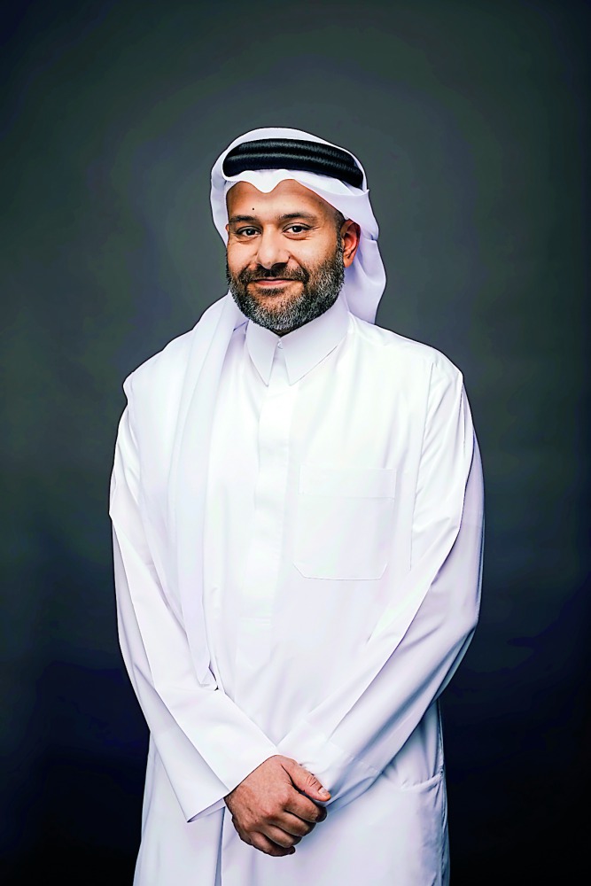 H.E. Dr Mohammed bin Saleh Al Sada (second left), Minister of Energy and Industry; Abdulaziz bin Nasser Al Khalifa (left), QDB CEO; and Dr Hessa Al Jaber (second right) with other officials during the Rowad Qatar Conference which took place at DECC yester