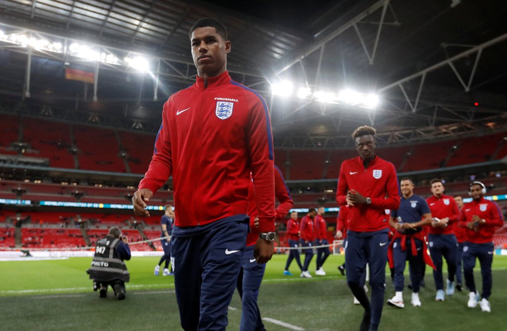 England's Marcus Rashford before the match Action Images via Reuters/Carl Recine
