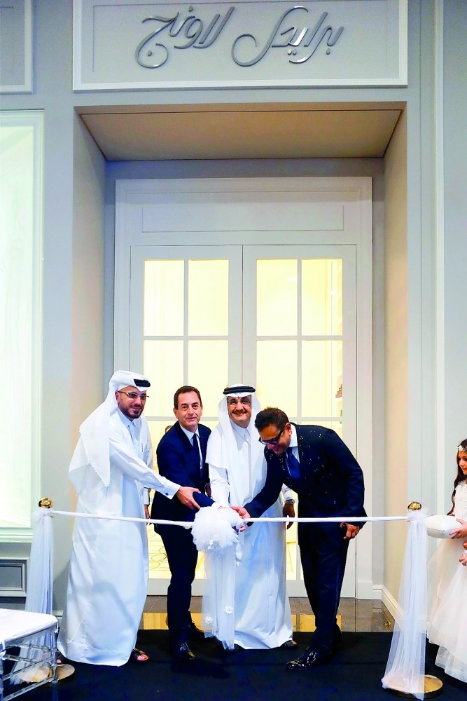 Officials and staff during the inauguration. 