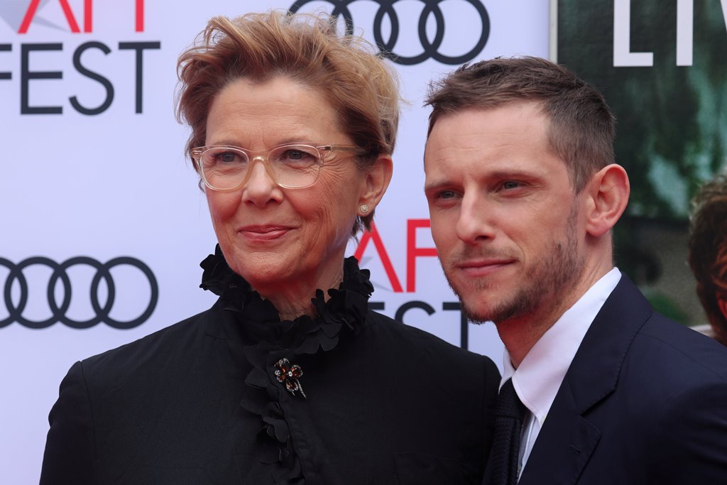 Cast members Annette Bening and Jamie Bell arrive for the special screening of 