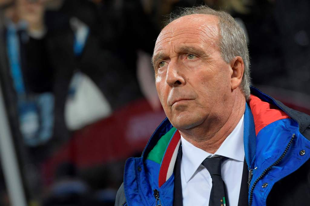 Italy's coach Giampiero Ventura looks on prior the FIFA World Cup 2018 qualification football match between Italy and Sweden, on November 13, 2017 at the San Siro stadium in Milan. / AFP / Miguel MEDINA