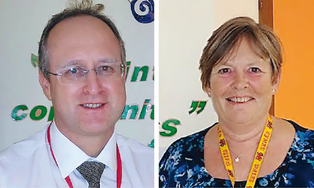 Jonathan Shellard (left), Principal at Newton British Academy (NBA) and Julia Wood, the Deputy Principal at NBA.