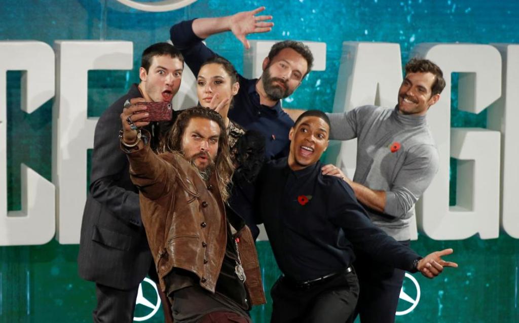 An image of the cast from the movie Justice League. Reuters.