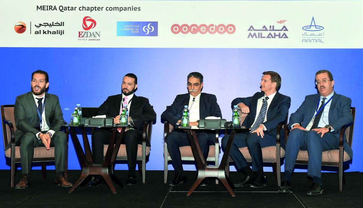 FROM LEFT: David Massias (Moderator), Equity Application Specialist, Bloomberg; Dr Zain Al Abdin Sharar, Senior Legal Counsel -CEO Office, Qatar International Court; Sami Boujelben, Chief Adviser, Qatar Financial Market Authority (QFMA); Darin Rovere, Fou