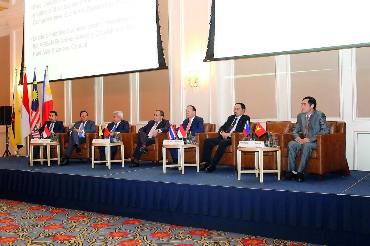 Commercial Bank Group CEO Joseph Abraham (centre) with other experts during the panel discussion.