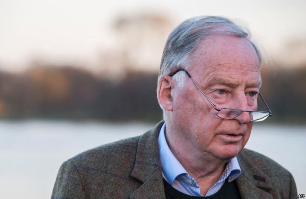 Alexander Gauland, co-leader of the far right Alternative for Germany party (AfD), poses prior to an interview with AFP journalists, Nov. 23, 2017, in Potsdam./ AFP.