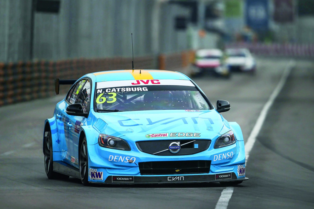 Nicky Catsburg in action during the 2017 FIA WTCC World Touring Car Championship race at Guia International Circuit in Macau in this file picture.