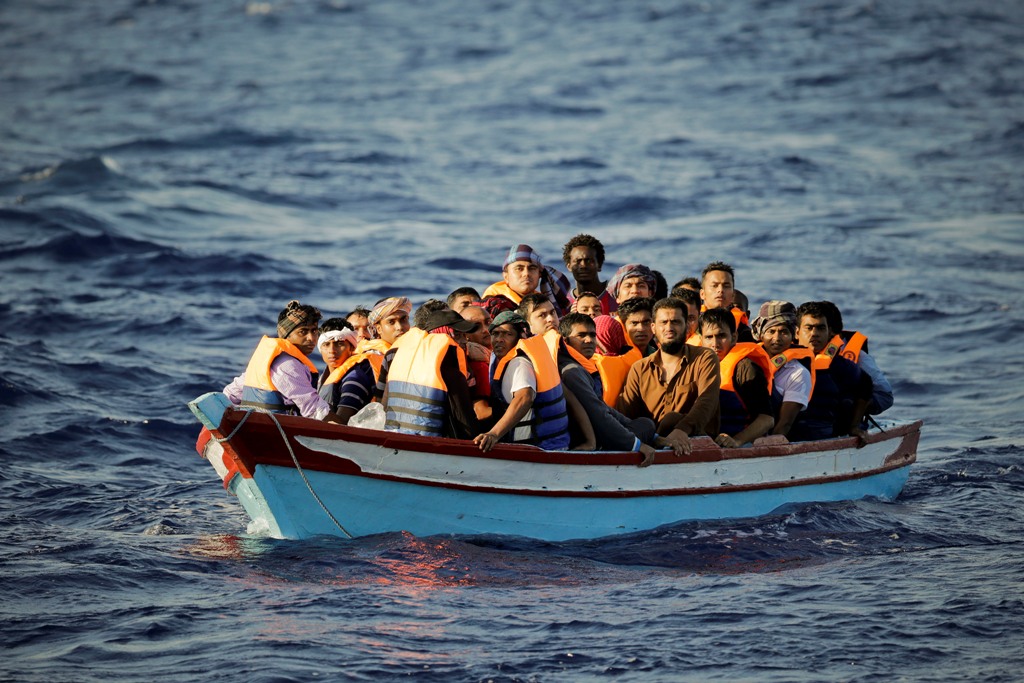 File photo of migrants
