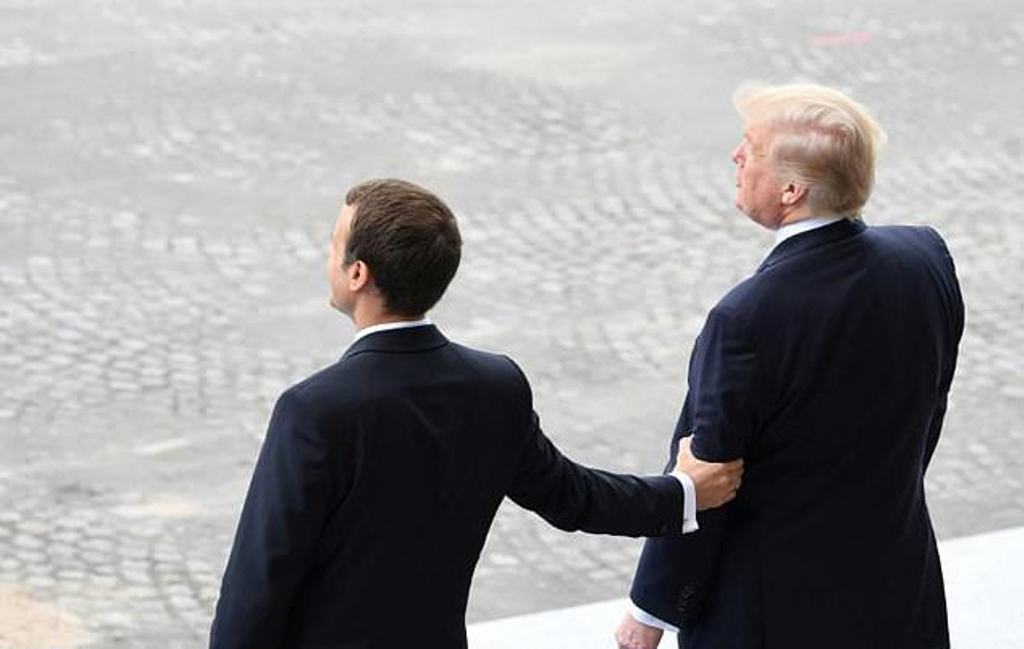 Macron hosted Trump as guest of honour for Bastille Day celebrations this year. / AFP.