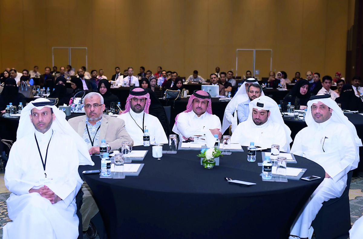 Senior officials at an annual get-together marking the World GIS 2017 celebrations. 