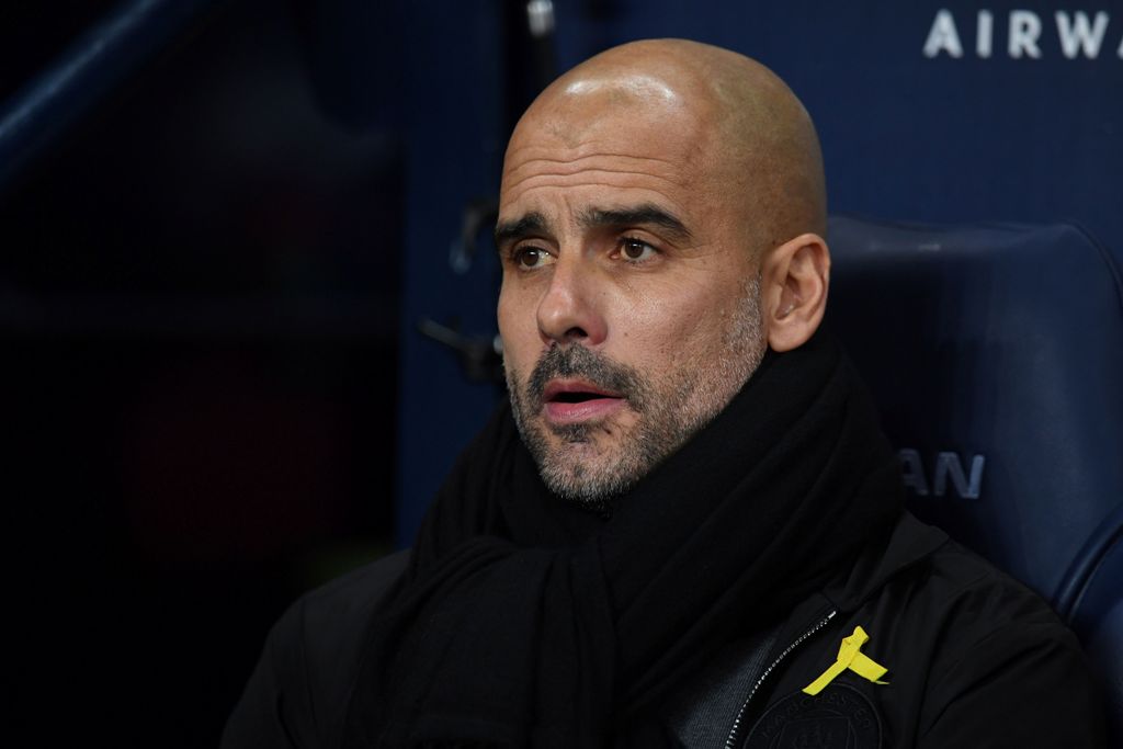 Pep Guardiola l.   AFP / Paul ELLIS