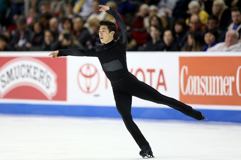 Nathan Chen competes in the Men's Free Skate during the 2018 Prudential U.S. Figure Skating Championships at the SAP Center on January 6, 2018 in San Jose, California. Matthew Stockman/Getty Images/AFP.