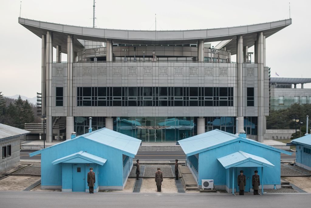 The two Koreas agreed last week to hold their first official dialogue in more than two years AFP/Ed JONES.
