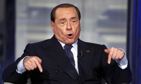 Former prime minister Silvio Berlusconi