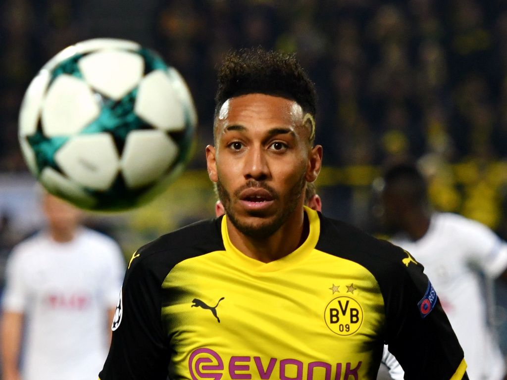 Emerick Aubameyang . AFP / PATRIK STOLLARZ