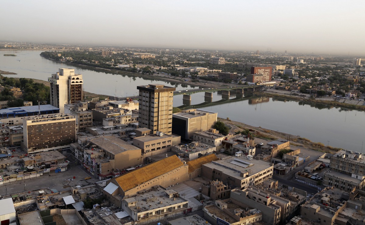 (FILE PHOTO) An aerial view of central Baghdad and the Tigris river, May 24, 2014. ( Reuters)