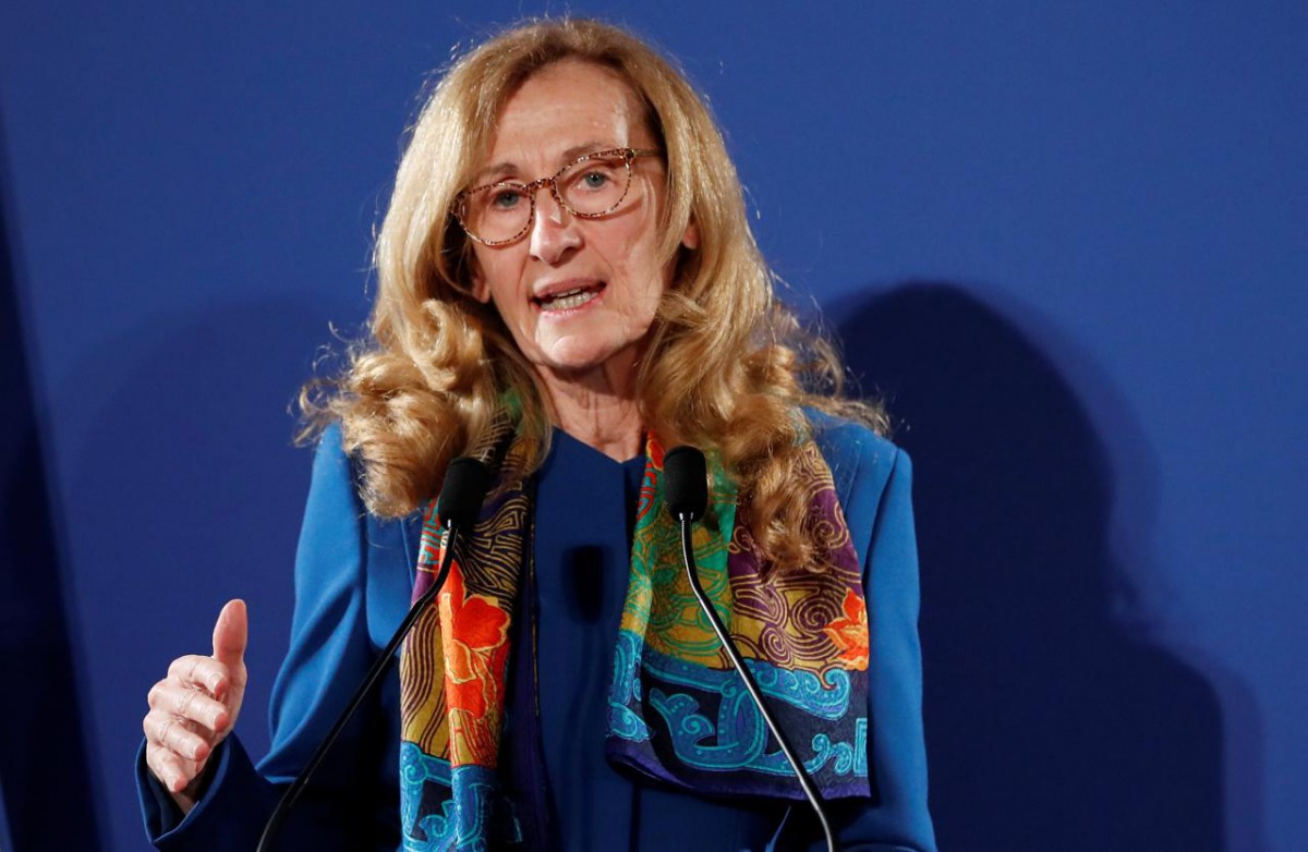 French Justice Minister Nicole Belloubet delivers her New Year wishes and the guidelines for justice reform during a news conference in Paris France January 15 2018 Reuters Gonzalo Fuentes