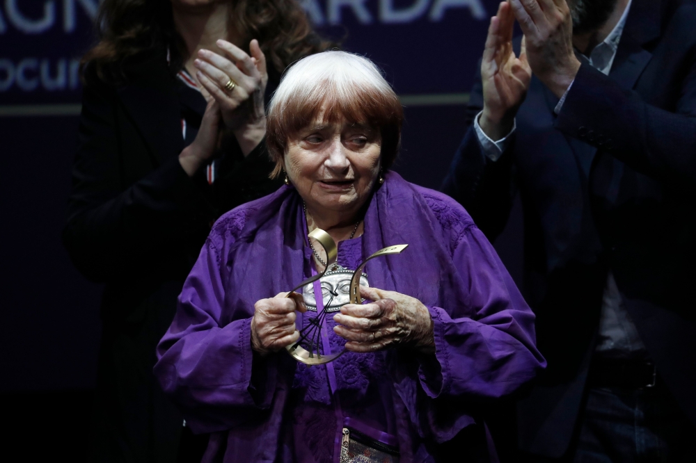 French film director Agnes Varda, nominated for her documentary 