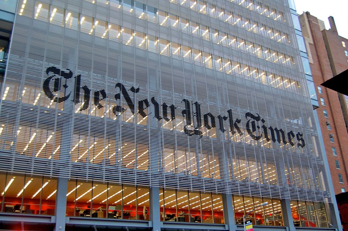 The newspaper, a frequent target of President Donald Trump's attacks on news media, said the growth in subscribers in the fourth quarter topped that of the prior two quarters. (Wikimedia Commons) 