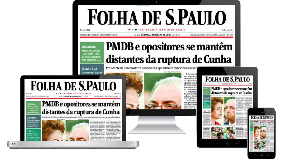 Folha de S. Paulo said a drop in visits to the newspaper’s site via Facebook also contributed to its decision to stop publishing on the platform. (Image courtesy: www.dothnews.com.br)