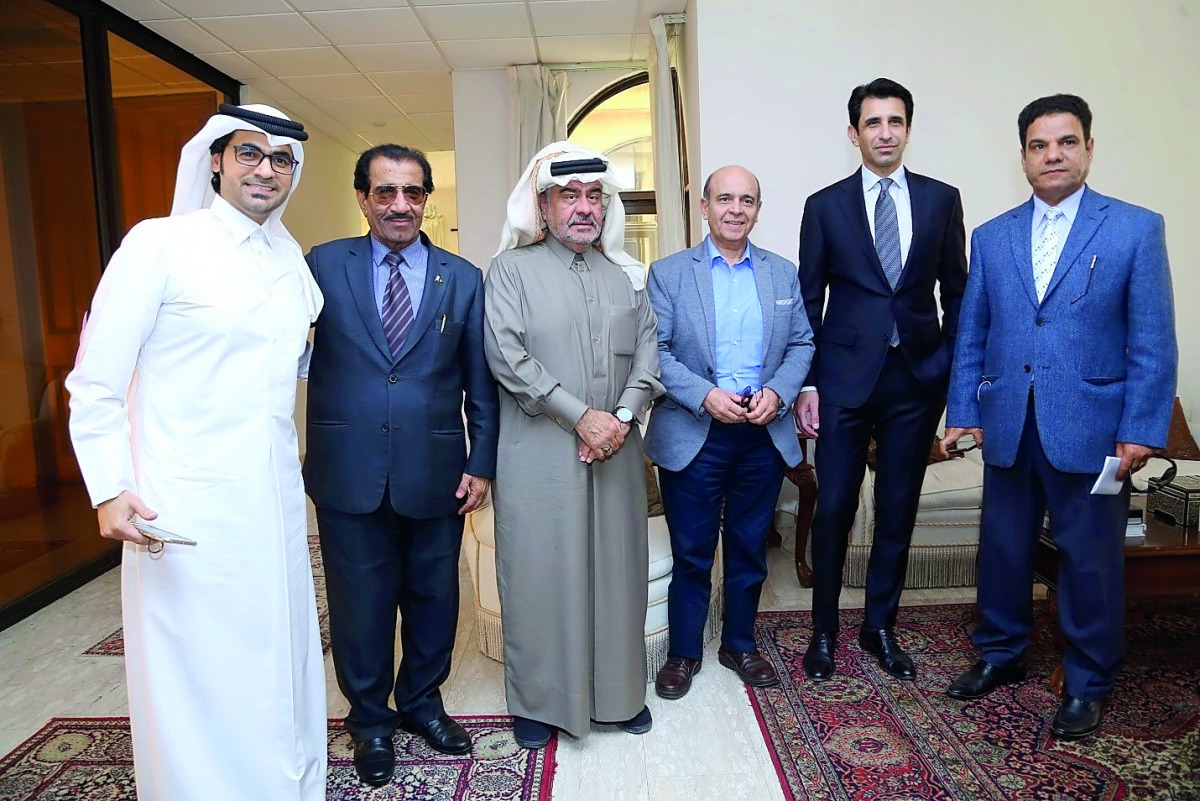 Shahzad Ahmad, Pakistan’s Ambassador to Qatar, and other dignitaries at the Kashmir Solidarity Day event.