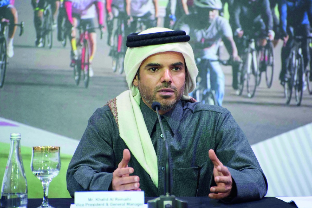 Vice-President and General Manager of Losail Circuit Sports Club (LCSC), Khalid Al Remaihi announcing their preparations ahead of the Grand Prix of Qatar 2018 during a press conference held in Doha.