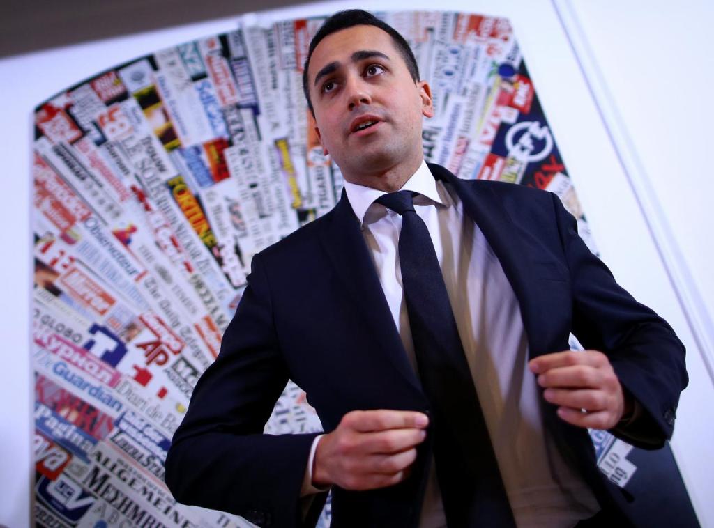 File photo of Luigi Di Maio of the 5-Star Movement attending a news conference in Rome, Italy March 23, 2017. REUTERS/Alessandro Bianchi