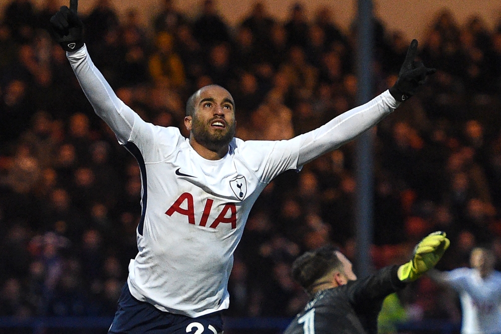 Tottenham Hotspur's Brazilian midfielder Lucas Moura  AFP / Oli SCARFF