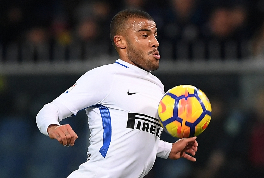 Inter Milan's Rafinha in action REUTERS/Alberto Lingria
