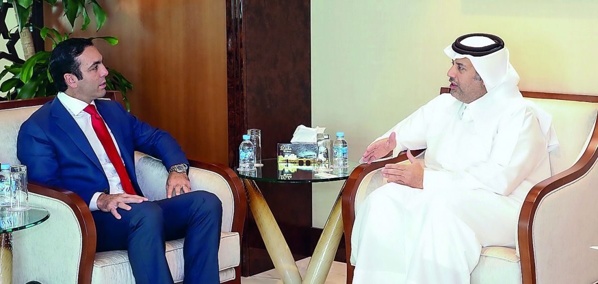 Minister of Economy and Commerce, H E Sheikh Ahmed bin Jassim Al Thani, yesterday met with   Pablo Campana Saenz, Minister of Foreign Trade and Investments of the Republic of Ecuador and his accompanying delegation.
