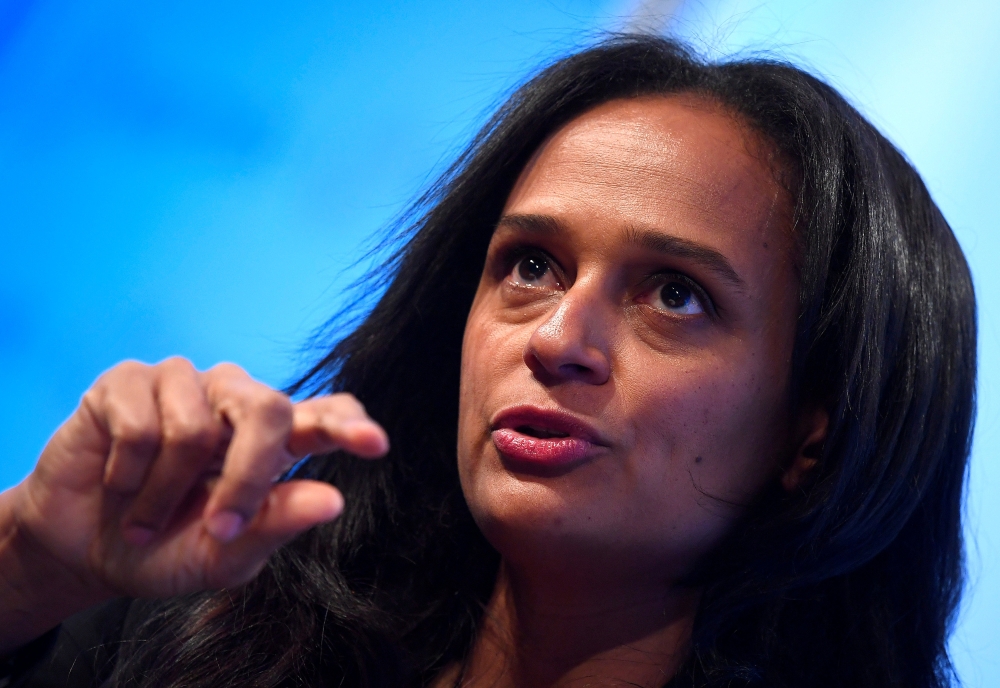 Isabel dos Santos speaks during a Reuters Newsmaker event in London, Britain, October 18, 2017. Reuters/Toby Melville