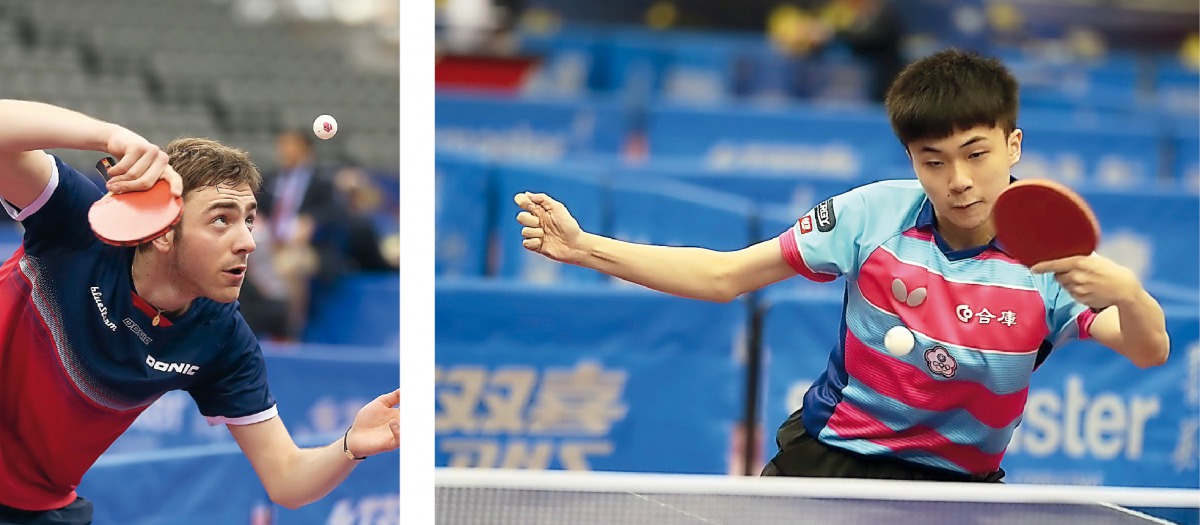 Action from qualification stage matches in Doha yesterday.