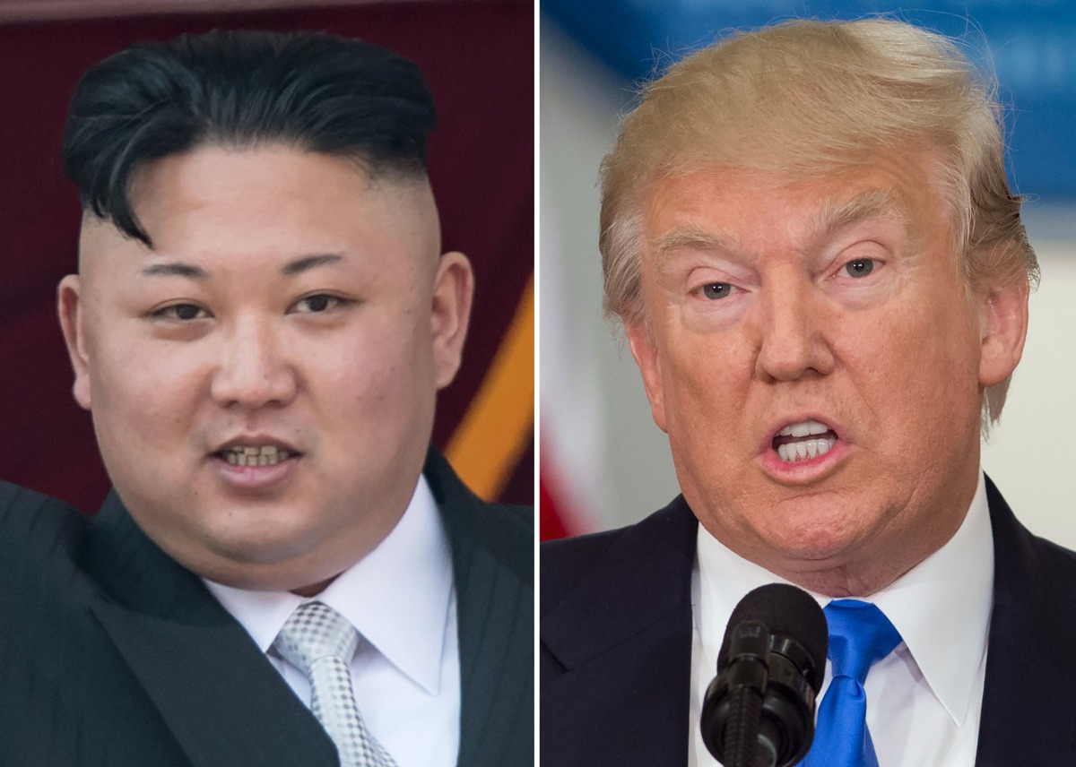 North Korean leader Kim Jong-Un and US President Donald Trump (AFP combination pic by Saul Loeb & Ed Jones) 