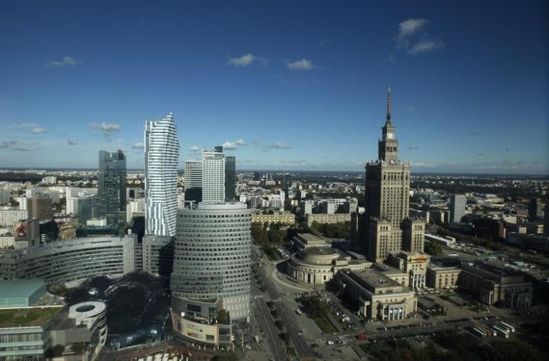 File picture showing a general view of Warsaw city center and the Palace of Culture (R). Reuters 
