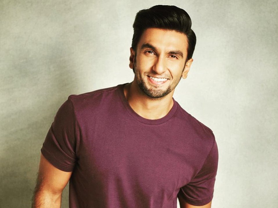 Bollywood actor Ranveer Singh image from Twitter. 