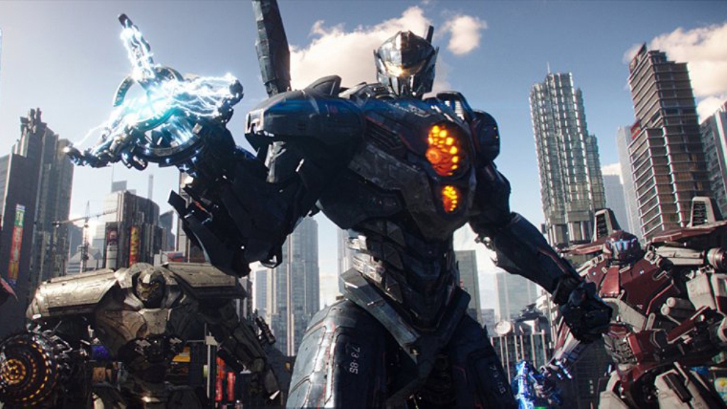 A still from the movie Pacific Rim Uprising.