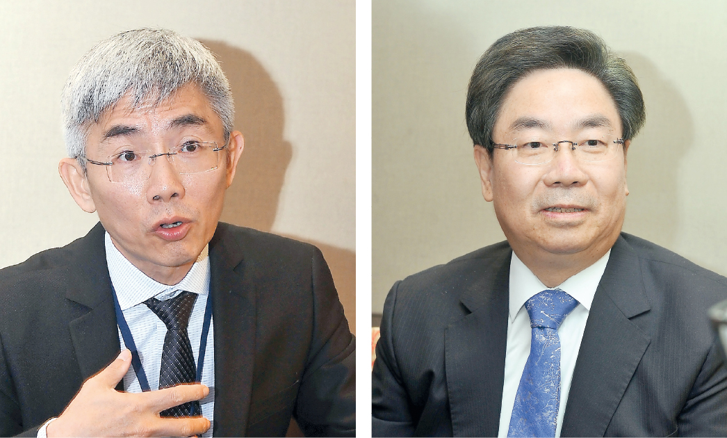 Dr Spencer Yeh (left), President at NexPower Technology Corp. and Dr Chuang Suo-Hang, Vice Chairman, Taiwan External Trade Development Council  Pic: Kammutty VP/The Peninsula