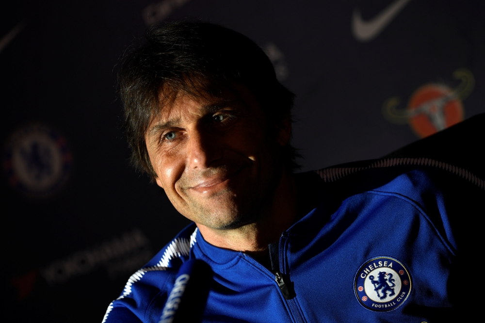 Chelsea manager Antonio Conte during the press conference. Reuters/Tony O'Brien