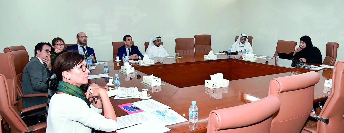 Officials at the meeting.