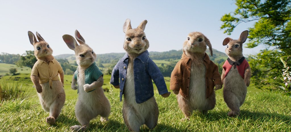 A still from the movie Peter Rabbit.