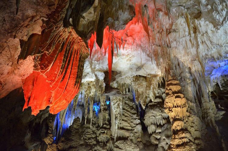Inside view of Prometheus Cave, Tskaltubo