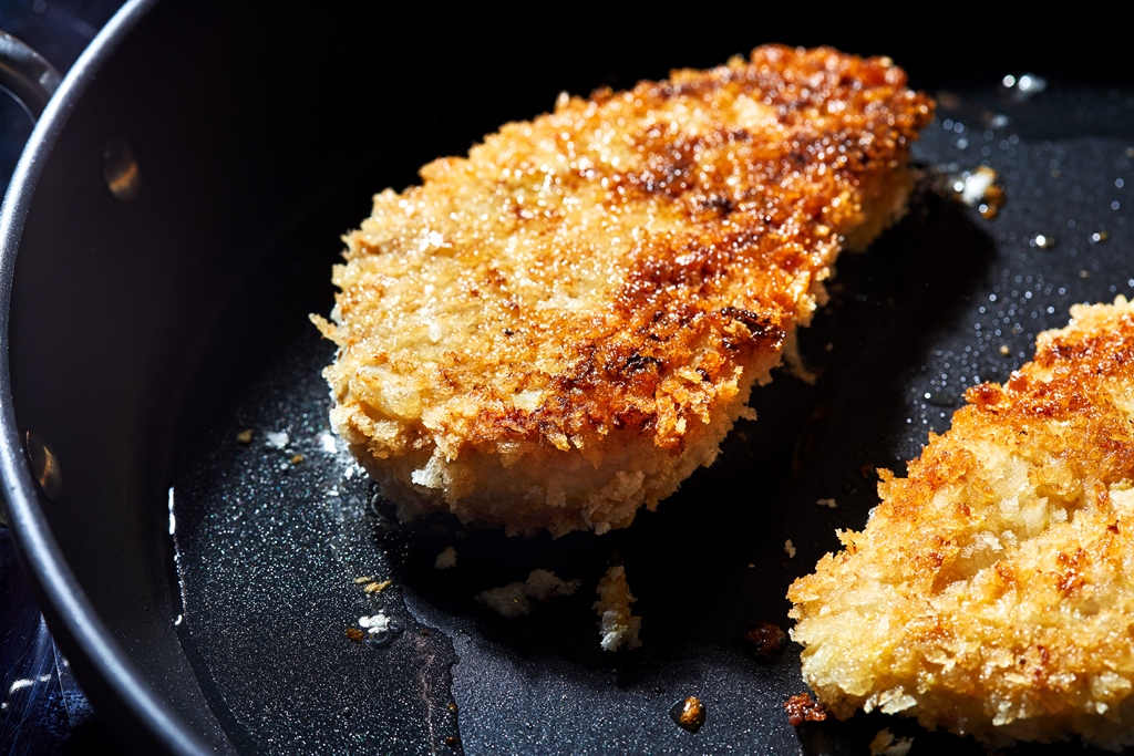 Photo of Quick and Crispy Chicken Cutlets by Stacy Zarin Goldberg for The Washington Post.