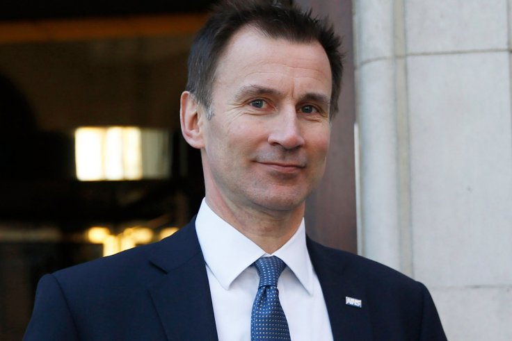 File photo of Britain's health minister Jeremy Hunt 