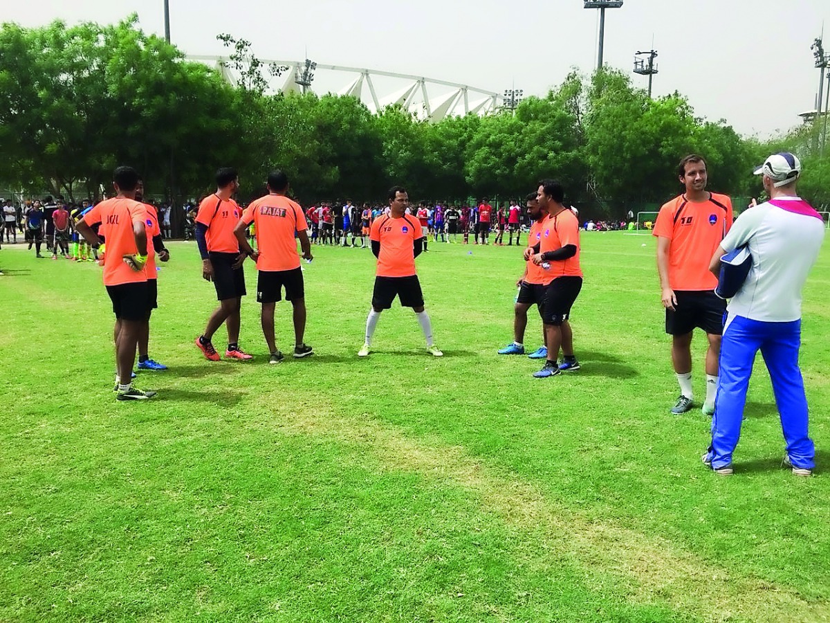 Young football players from India attend selection trials for a place on the Aspire Youth Development Programme.